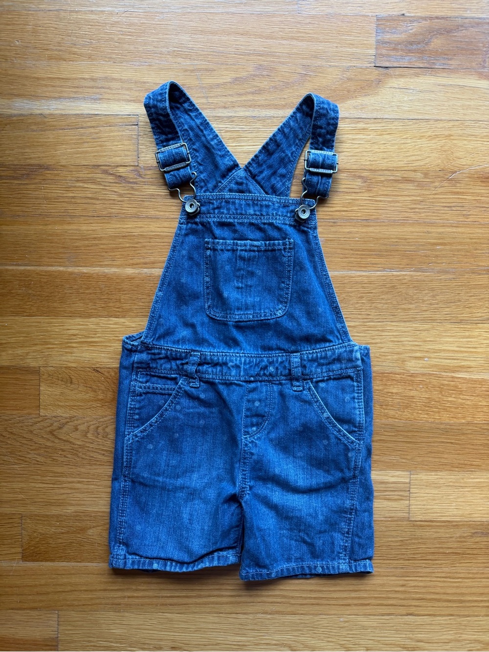 Baby Gap Denim Blue Overall Shorts - 4T